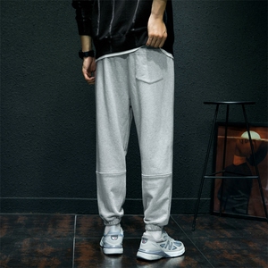 ins裤子男士新款九分休闲裤卫裤束脚男宽松运动裤潮牌DS564TP48图片