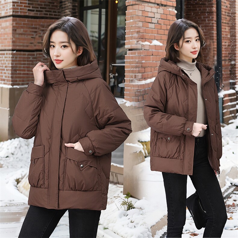 时尚百搭女士羽绒服 保暖轻薄连帽短外套 多色可选 冬季必备图片