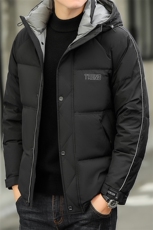 2023新款冬季连帽休闲羽绒服男宽松休闲上衣中年加厚保暖男装外套，男装羽绒服，电商B212（原钱塘6029）
