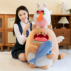 木槿毛绒玩具 贪吃系列
