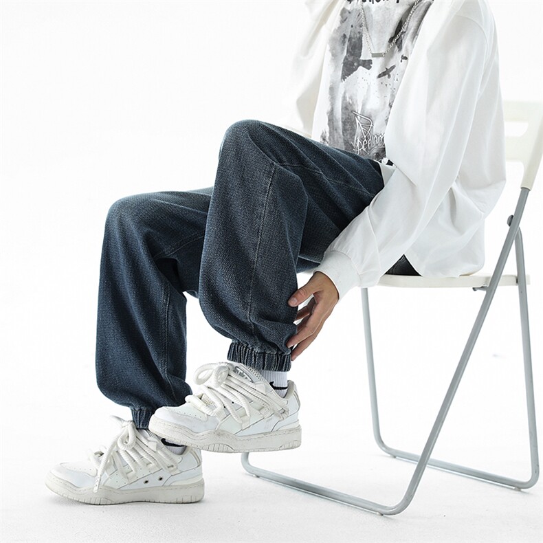 宽松束脚裤男牛仔裤长裤KD609-P40,男装牛仔裤,电商D312-1