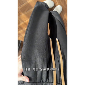 2026 春季新款 内景直筒提花卫裤M-5XL HK26142-特P24图片