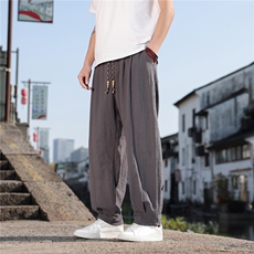 2026夏季新款宽松大码纯色休闲风男装休闲裤K2608，男装休闲裤，电商A008