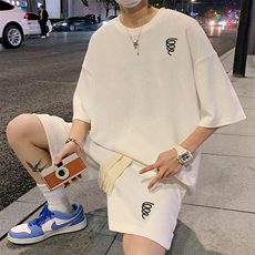 套装！华夫格套装短袖T恤短裤男TZ203-特P38，男装T恤，电商B367