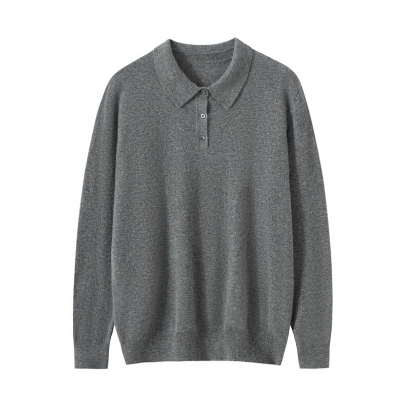 2025年秋季时尚百搭通勤简约休闲男士T恤长袖，男装羊绒套衫，朝思纯山羊绒