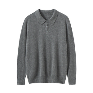 2025年秋季时尚百搭通勤简约休闲男士T恤长袖,男装羊绒套衫,朝思纯山羊绒