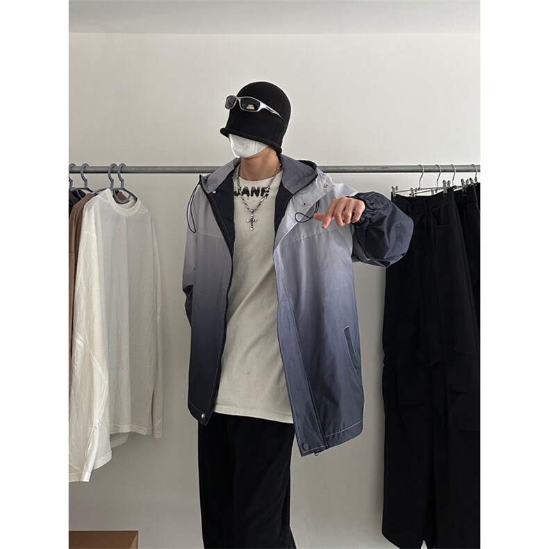 渐变色冲锋衣,男装夹克,星座310A-4
