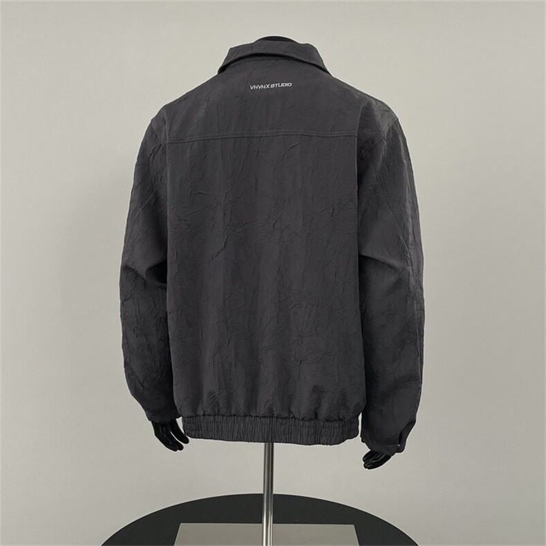 美式复古慵懒褶皱工装夹克春夏新款宽松百搭休闲外套W6505-P66,男装夹克,星座412-2