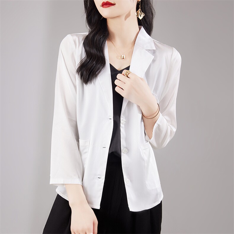 西装外套女春秋2025春装新款女装高级感小个子休闲西服,女装短外套,亿美羊绒
