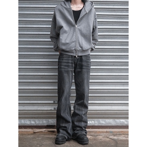 B221 美式ins高街暗黑重工艺宽松微喇牛仔裤 LK23128-P60 控78图片