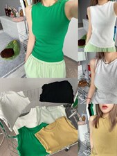 【现货】夏季新款6色针织背心，女装背心吊带，陶子频道