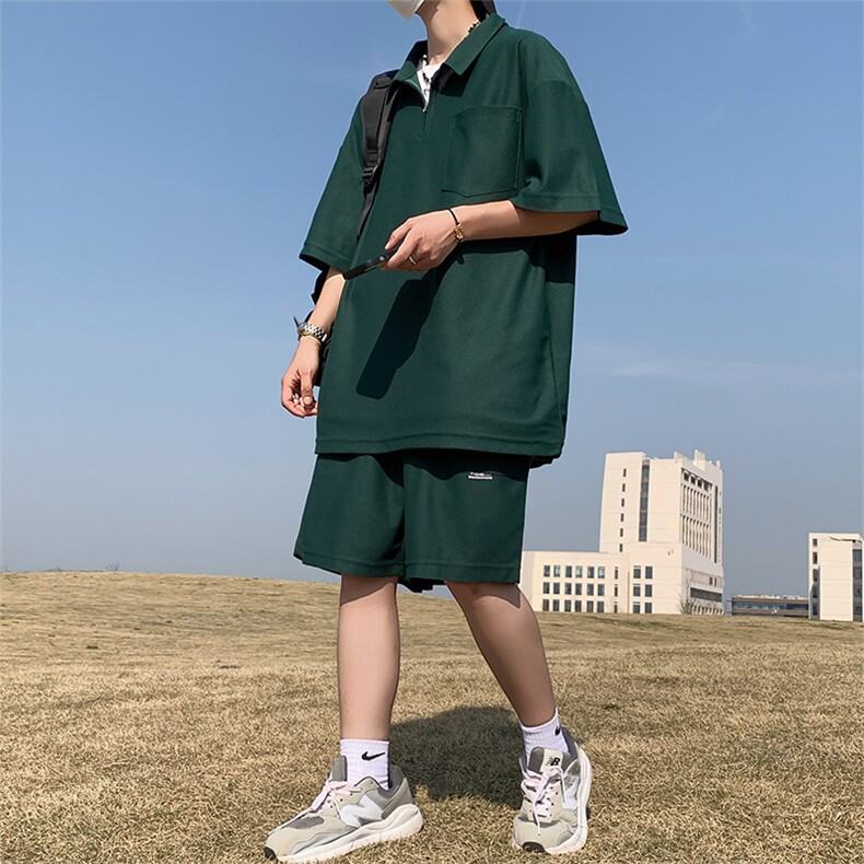 夏季短袖polo衫短裤套装情侣运动套装TZ307P75控98,男装牛仔裤,电商A309