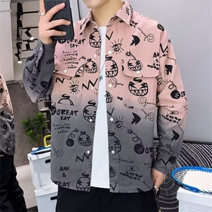 1506-1/C4311/P41新款衬衫男宽松小众设计感上衣男生潮流百搭休闲图片