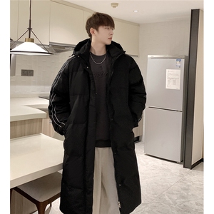 羽绒服冬季新款中长款情侣韩版连帽羽绒服外套Y918/P190