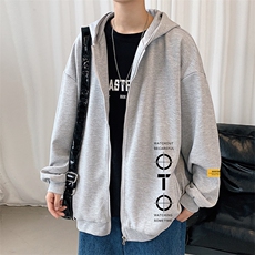 KS21114-P38加绒-P43连帽开衫卫衣男运动外套大码班服，男装卫衣，电商A040