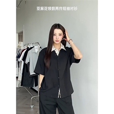 网络图慎用图片只做展示大货已到翻领假两件衬衫DCS78045P65控98，男装衬衫，星座226-2