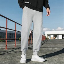 新款潮牌休闲裤子男潮牌束脚裤百搭宽松运动卫裤DF22T，男装休闲裤，电商A102