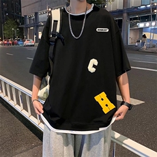 男圆领T恤宽松短袖W06P32，男装T恤，星座1116-2