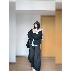 现货高品质美式高街冬季重磅硬挺短款座山雕毛领棉衣男女加厚外套图片