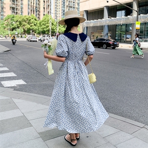 【新款有现货】小众碎花连衣裙82366-P105-K145图片