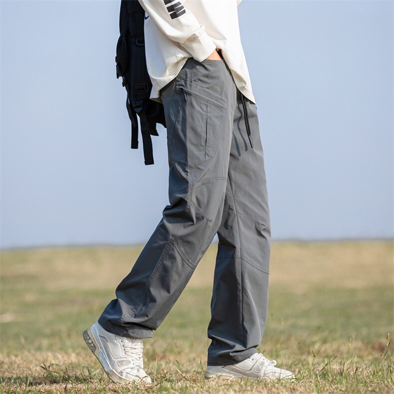 户外机能工装裤男潮牌直筒休闲裤子登山运动宽松长裤K3503特P50,男装休闲裤,星座309（原A406）