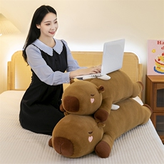 亿家乐毛绒玩具 天使水豚睡觉夹腿枕