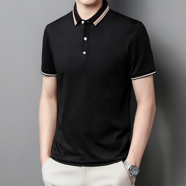 轻商务短袖T恤男翻领纯色POLO衫夏季男士休闲半袖体QP1670-P53，男装Polo衫，星座1105-3