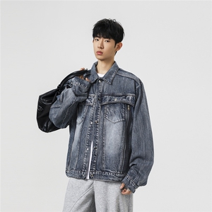【现货】XZ1218(原611-3) WT4004 特价70 美式多口袋结构牛仔外套图片
