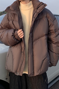 加厚泡芙款90白鸭绒男女情侣同款羽绒服 225-2-Y213-P255 控328图片