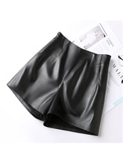 A字版宽松高腰显瘦休闲小短裤，女装短裤/热裤，禾雯电商供货