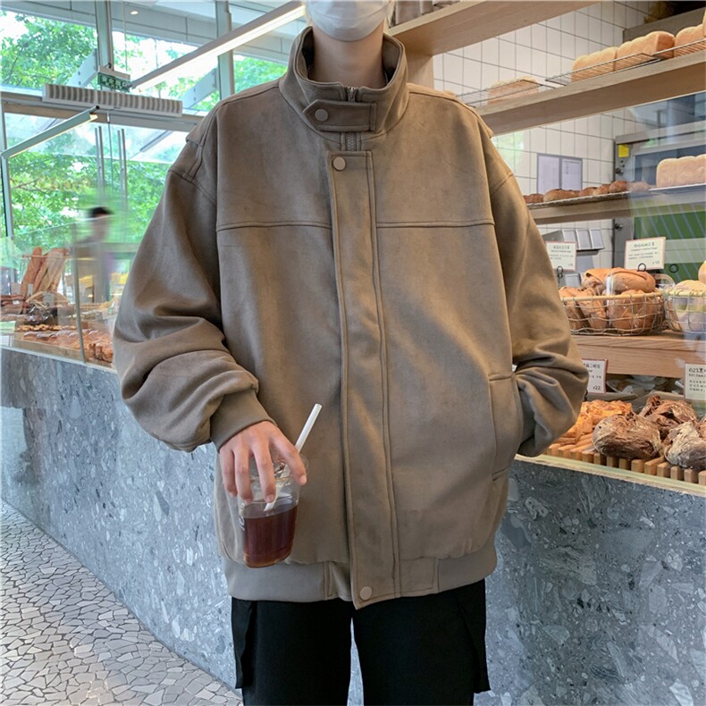 痞帅外套男ins高街潮牌港风日系原宿风韩版麂皮绒外套JK06598-P68,男装夹克,星座308B-1