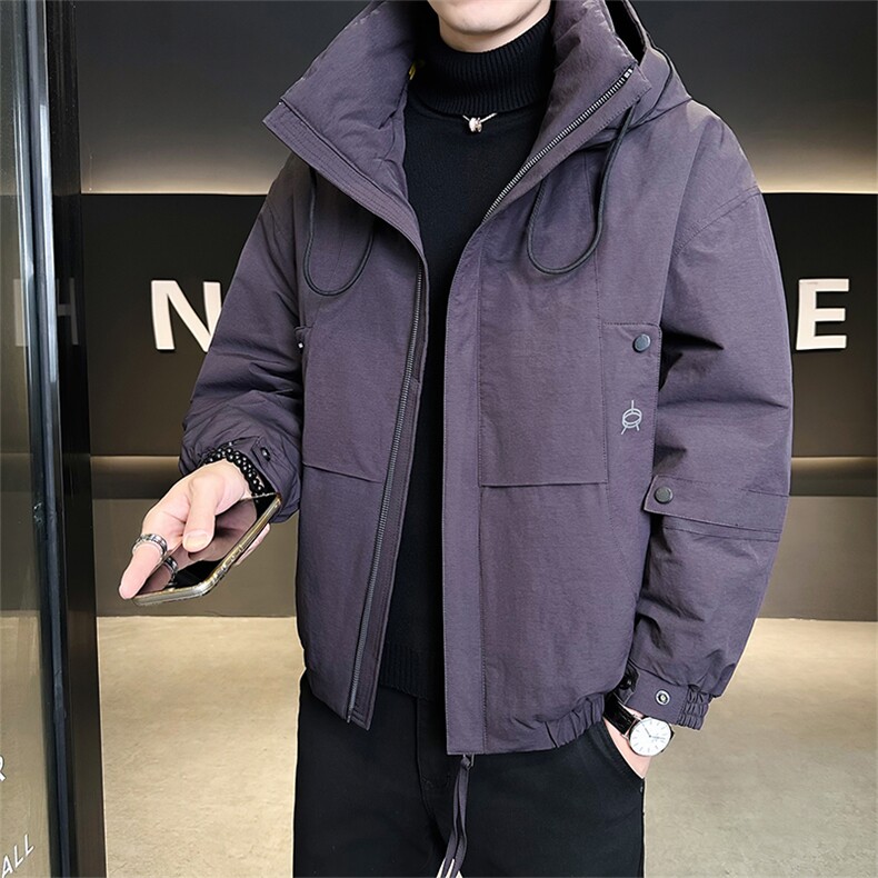 新标90绒店主风冬季男士休闲连帽羽绒服保暖外套25992-P275,男装羽绒服,电商B338