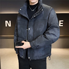 标90男休闲立领羽绒服图案面包服外套上衣A329-YR2553-P255，男装羽绒服，电商A329