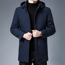 冬季中年可脱卸帽羽绒服男士中年爸爸装可卸内胆外套ZS20862-P340，男装羽绒服，电商B212（原钱塘6029）
