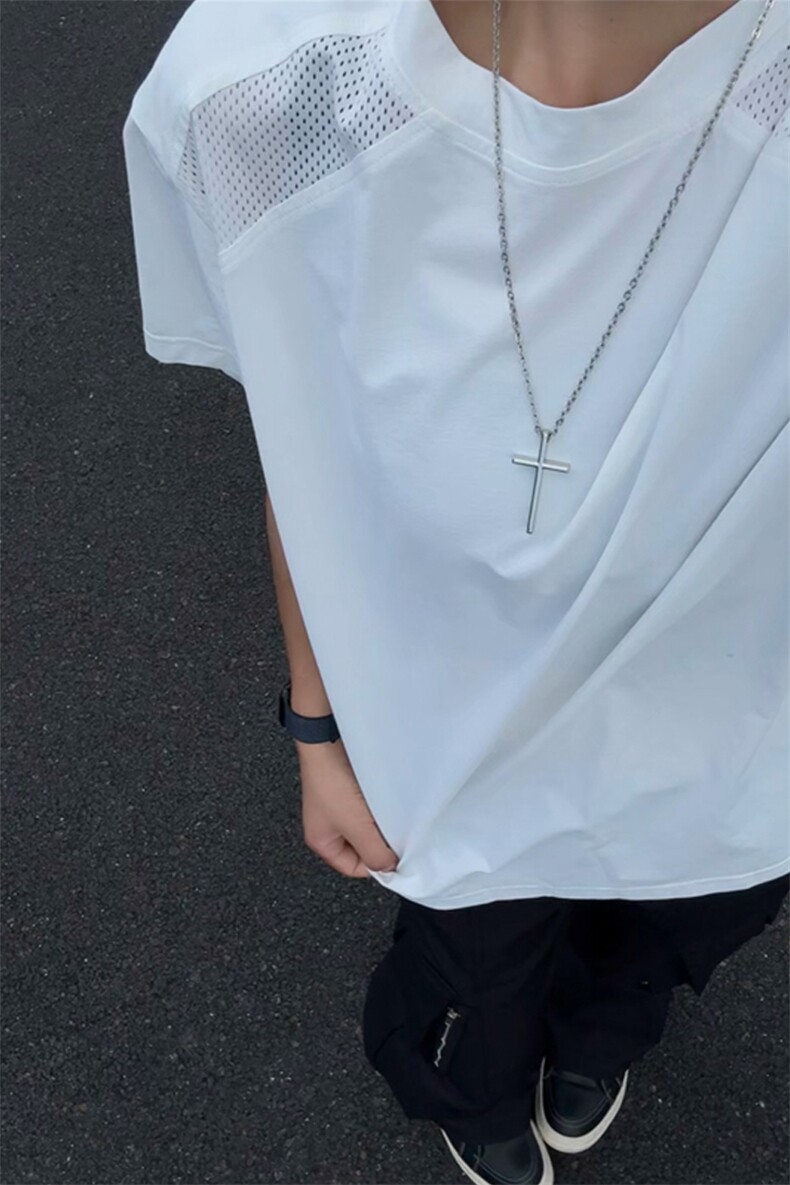 2025夏季新款港风切片大码冰丝速干短袖M-5XHT25721-特P15,男装T恤,电商A022