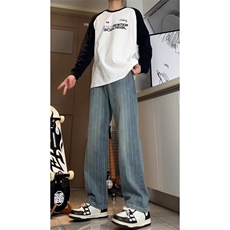 A178秋冬季新款美式休闲牛仔裤男直筒宽松9313P52限价68，男装牛仔裤，电商A178