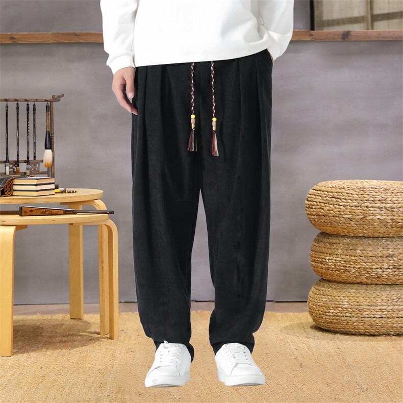 男士休闲裤灯芯绒长裤宽松灯笼裤哈伦裤裤XZ1512-2520-P50,男装休闲裤,星座1512