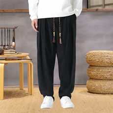 男士休闲裤灯芯绒长裤宽松灯笼裤哈伦裤裤XZ1512-2520-P50，男装休闲裤，星座1512