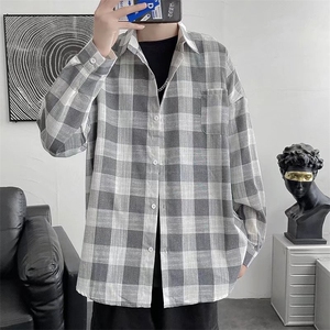 长袖衬衫男港风日系外套C8011P32图片