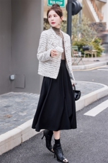 2023年秋冬季新款法式气质优雅小香风外套女，女装短外套，韩蜜菓