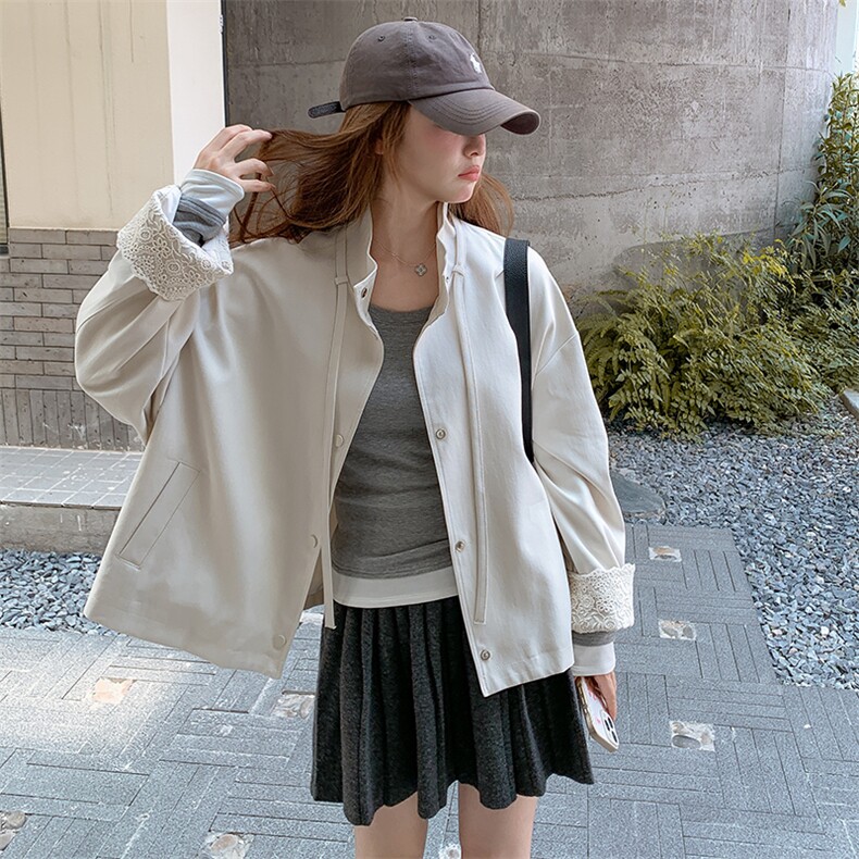 【有货】C3383P155K218蕾丝拼接斗篷风衣,女装风衣,2D113