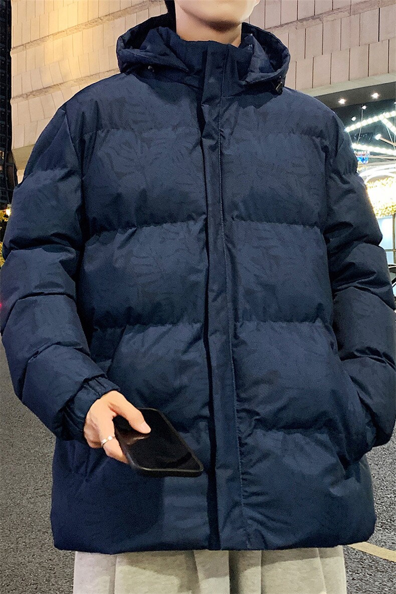 特批2024冬季大码印花棉服可脱卸连帽棉袄外套A436-3091-P70,男装棉衣,电商A436
