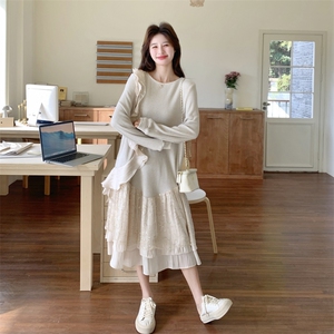 26春新款现-优雅亮丝小众设计感华夫格连衣裙2611-P180K288图片