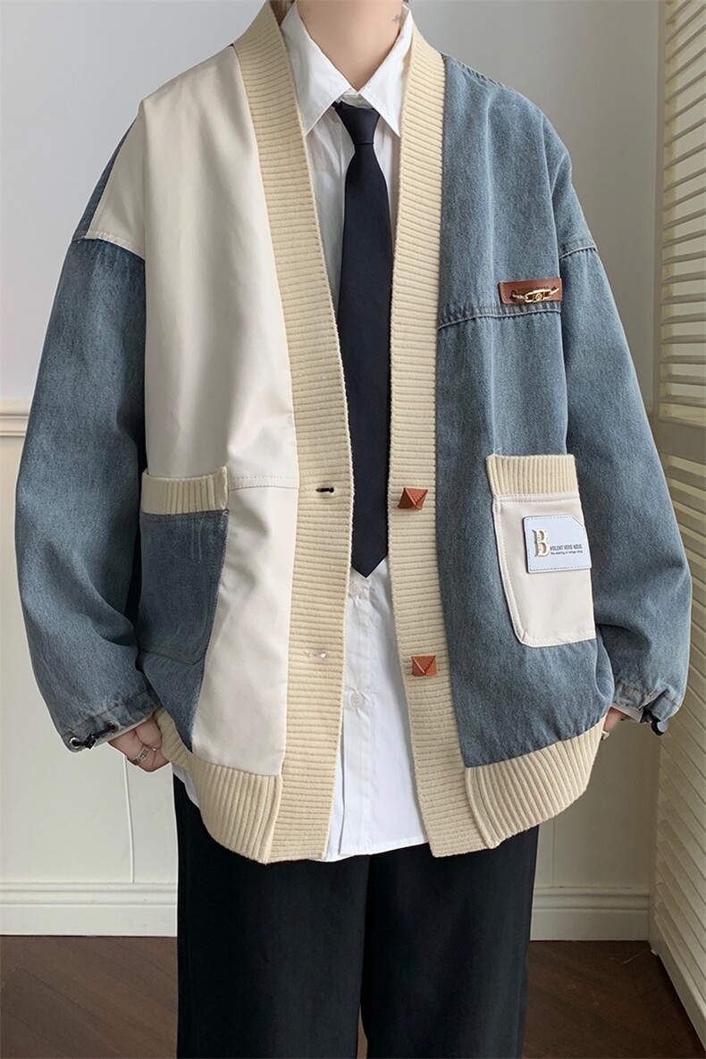 牛仔夹克男大码牛仔外套男茄克9023-p110,男装夹克,电商D206-1