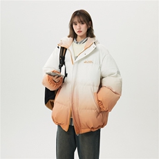 XZ-230-1MY701中性风简约轻奢百搭扎染渐变休闲连帽棉服P118控158，男装棉衣，星座230-1