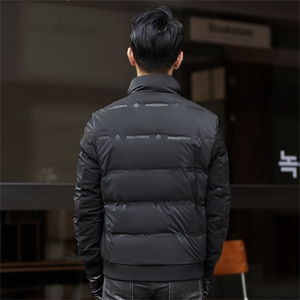 ZMS-M8838新款冬季男士白鸭绒羽绒服立领保暖外套修身大衣图片