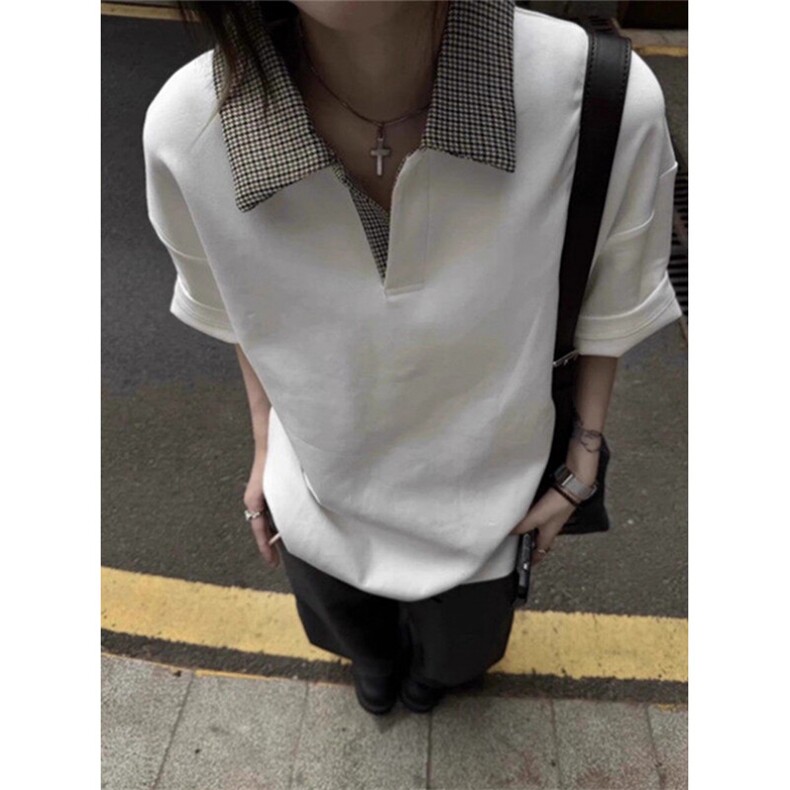 百搭假两件男女拼接装饰搭配假衬衫卫衣加分叠穿领子潮TR337,男装Polo衫,星座1116A（原606A-3）