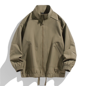 新款中性风户外夹克男立领纯色上衣冲锋衣外套DSA157B-JK7822-P60图片