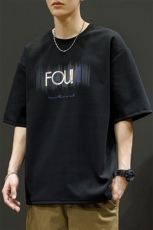大量备货2023男夏季宽松休闲百搭T恤T6883小码P22大码P25，男装T恤，星座914