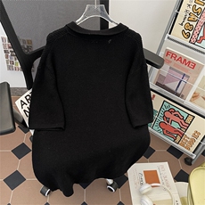 夏季简约针织翻领polo衫短袖T恤韩版宽松慵懒半袖GT181P48，男装Polo衫，星座1013-1